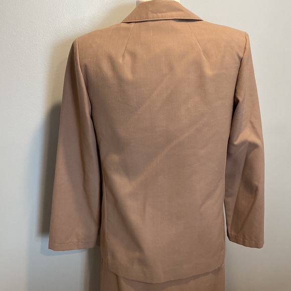 Vintage Country Sophisticates Pendleton Skirt Suit - Beige - Picture 5 of 7